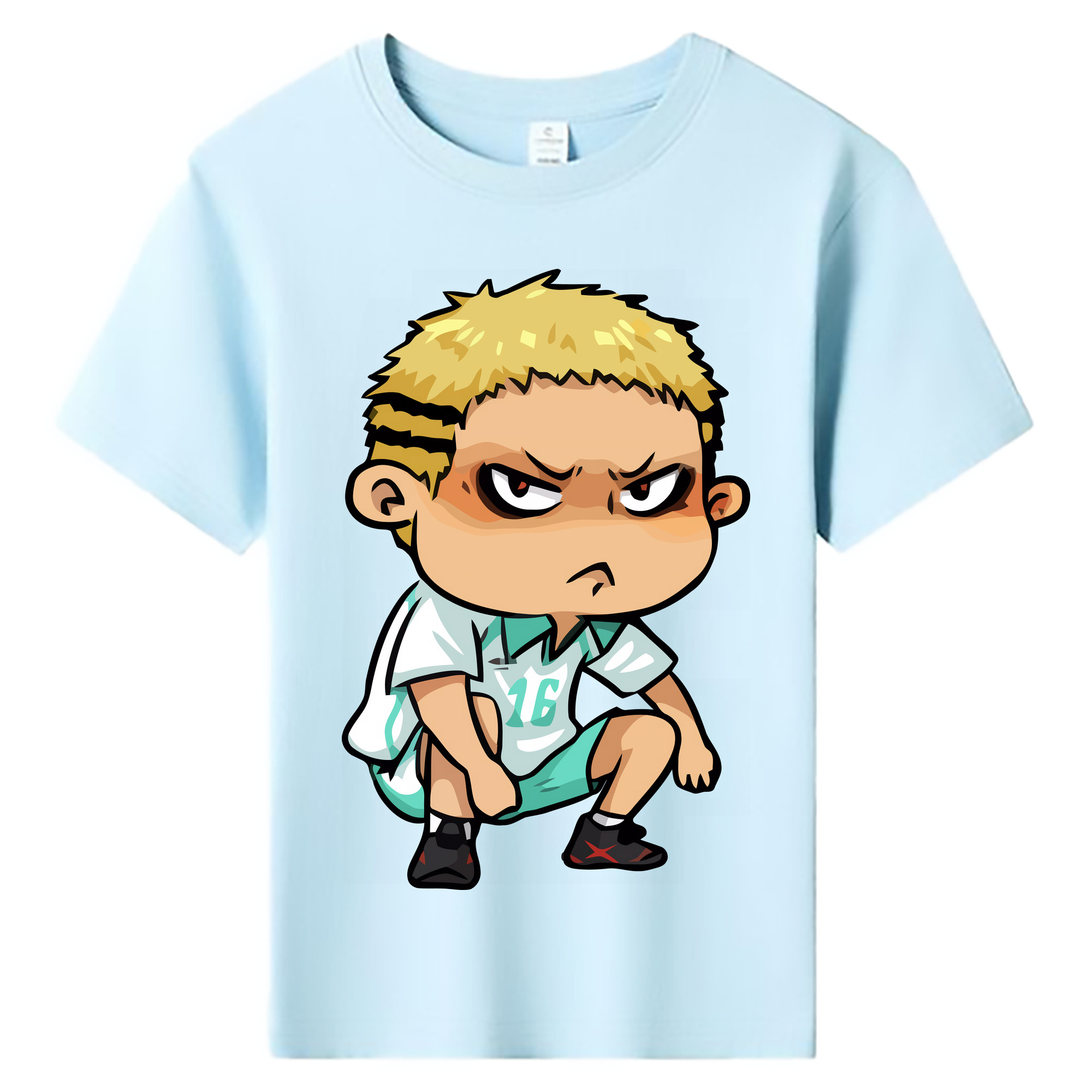 （画像用） ハイキュー!! Haikyu!! 綿100％キッズTシャツ（フロントプリント）